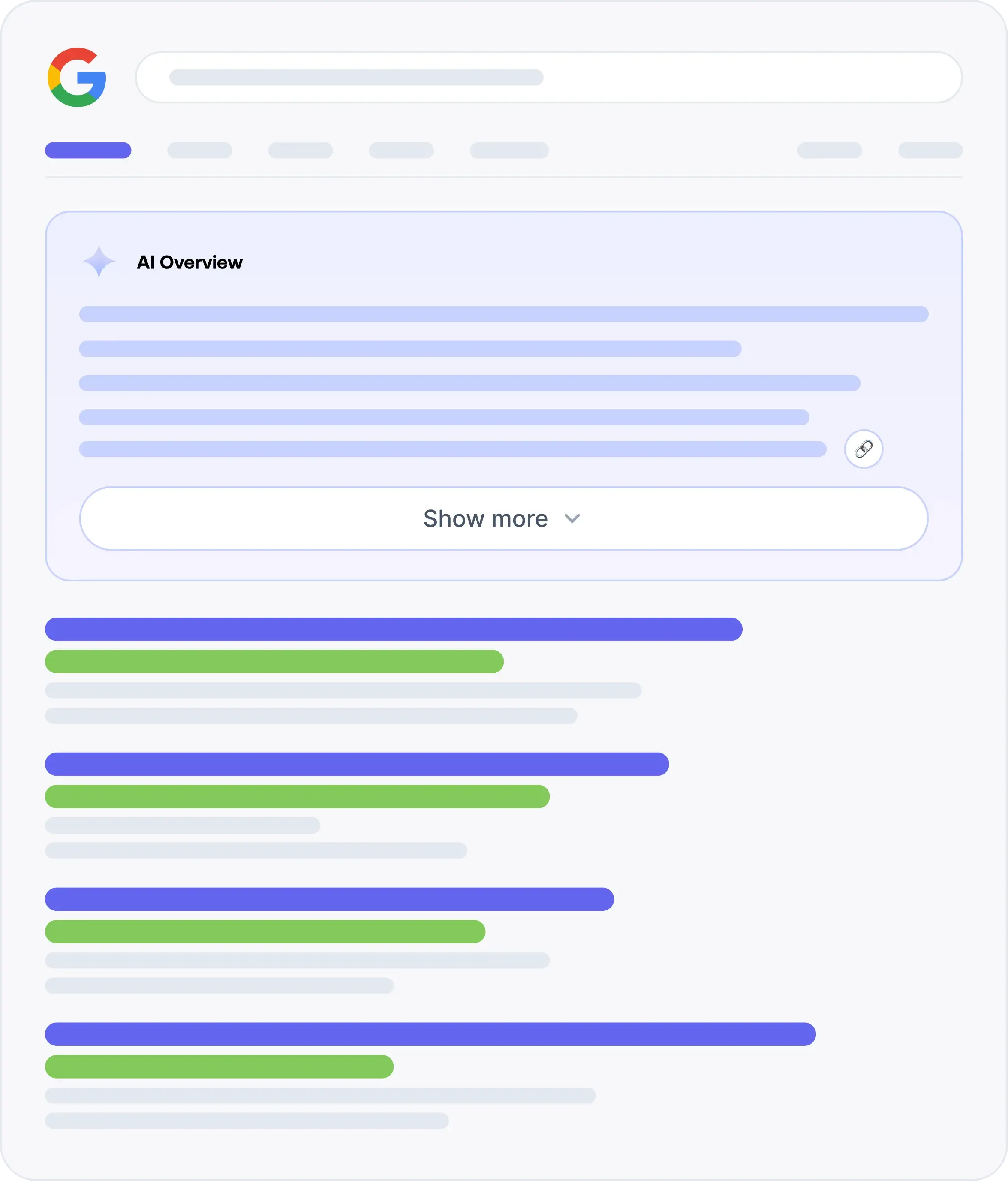 Illustration zum Google-AI-Overviews-Tracking