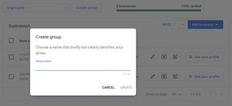 Créer une fiche d’établissement à l’aide de l’importation groupée