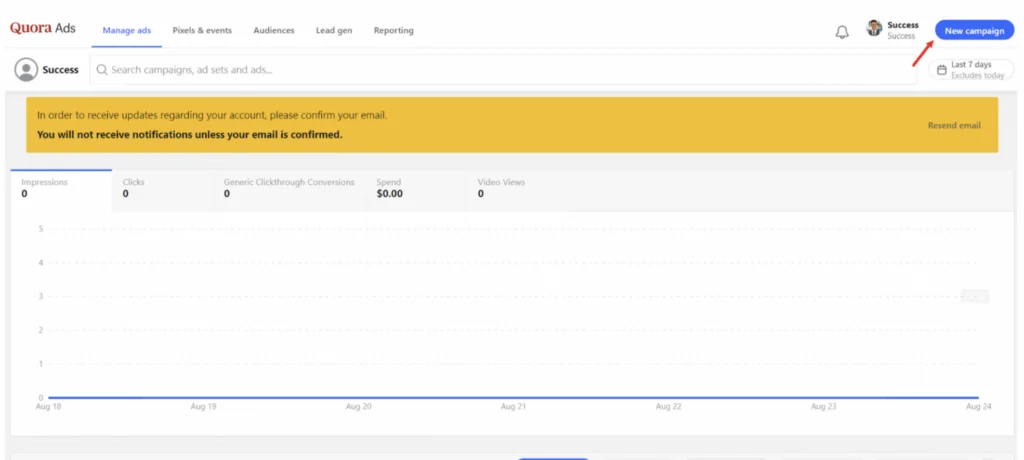 Gérer les annonces et les campagnes dans Quora