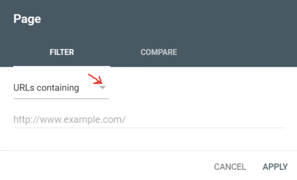 Google Search Console URL Search