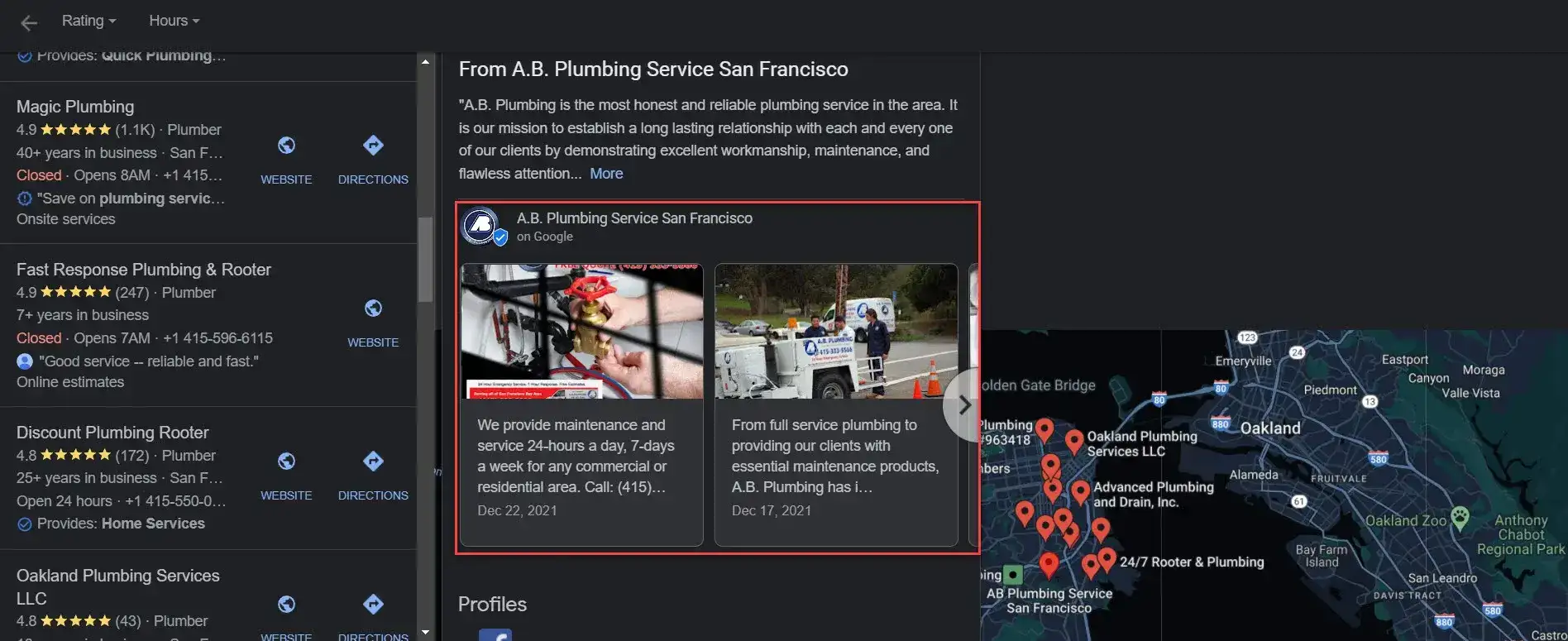 Posts de Google Business Profile