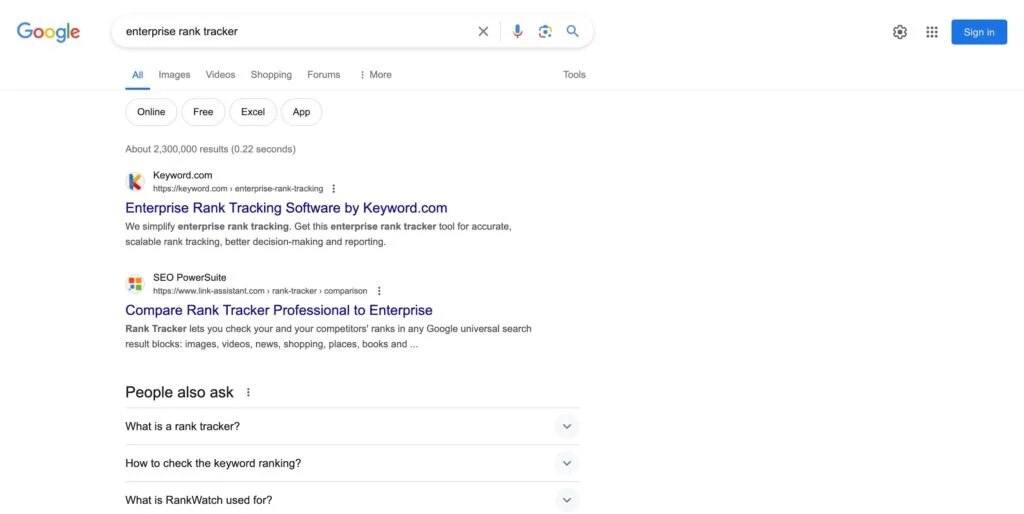Comment tester la précision du suivi du classement des mots-clés - Étape 3