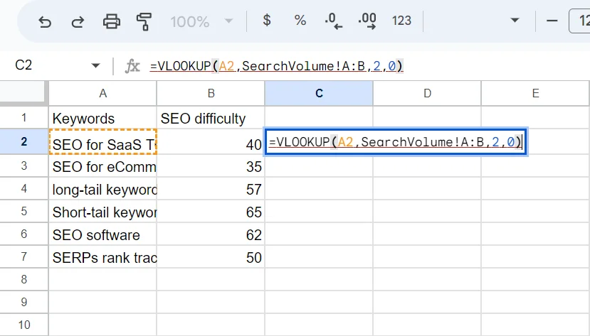 How to use the VLOOKUP function