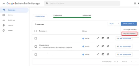 Entreprises importatrices