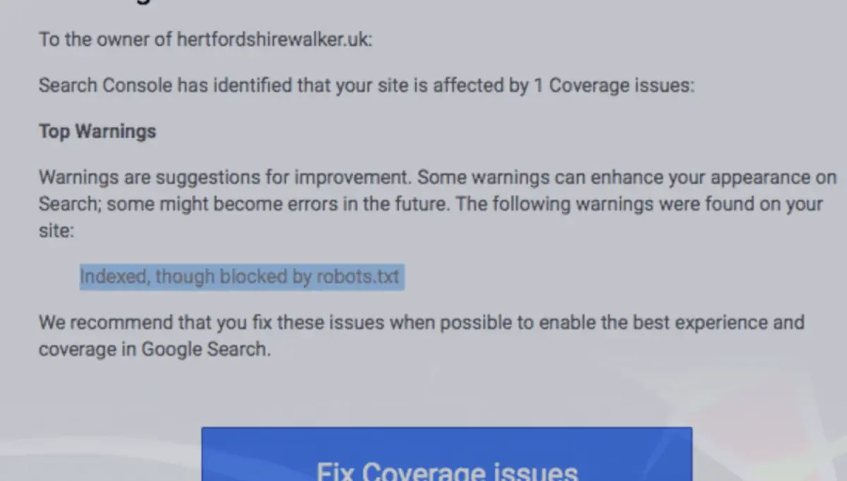 Indexé, bien que bloqué par Robots.txt : tout ce que vous devez savoir