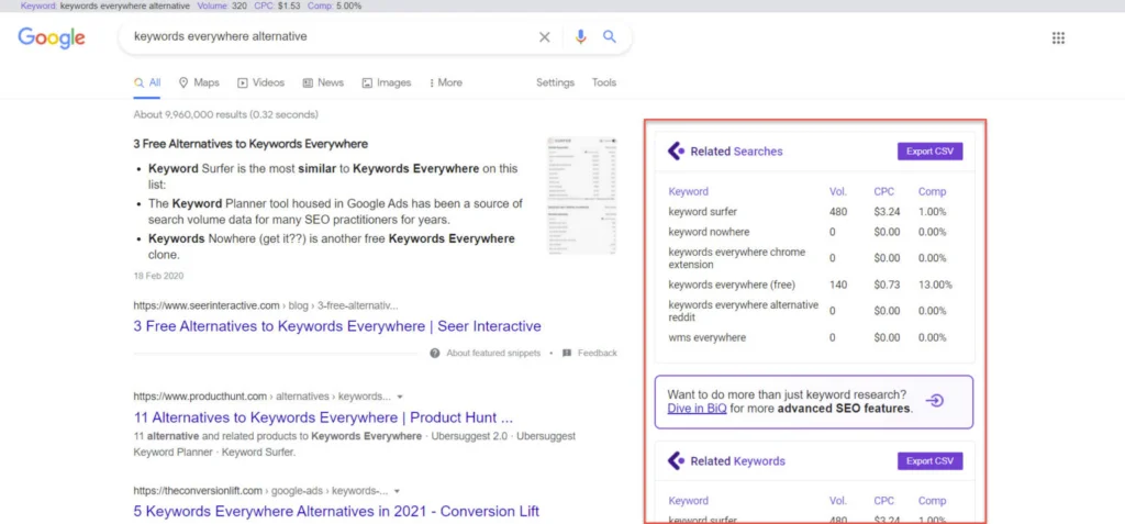 LiveKeyword example