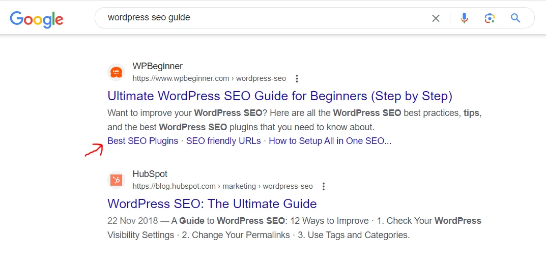 Exemple d’optimisation pour les liens annexes