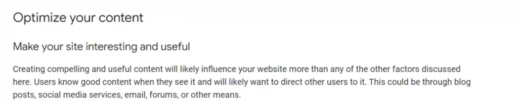 Seo Starter Guide - Optimize Your Content