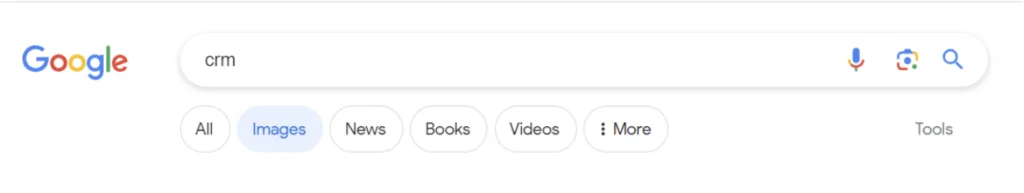 Example of CRM topic authority