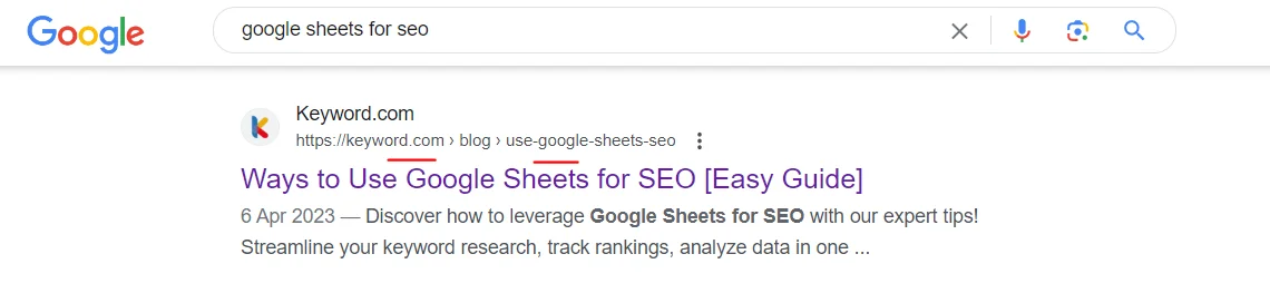 Utilisez des URL courtes, descriptives et pertinentes