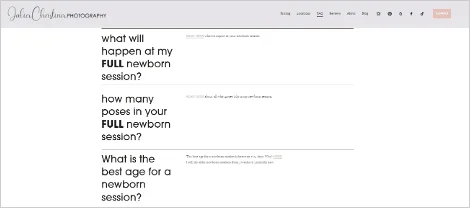 Example of optimizing for voice search by integrating long-tail keywords into website content and creating an FAQ page with concise, natural language answers.