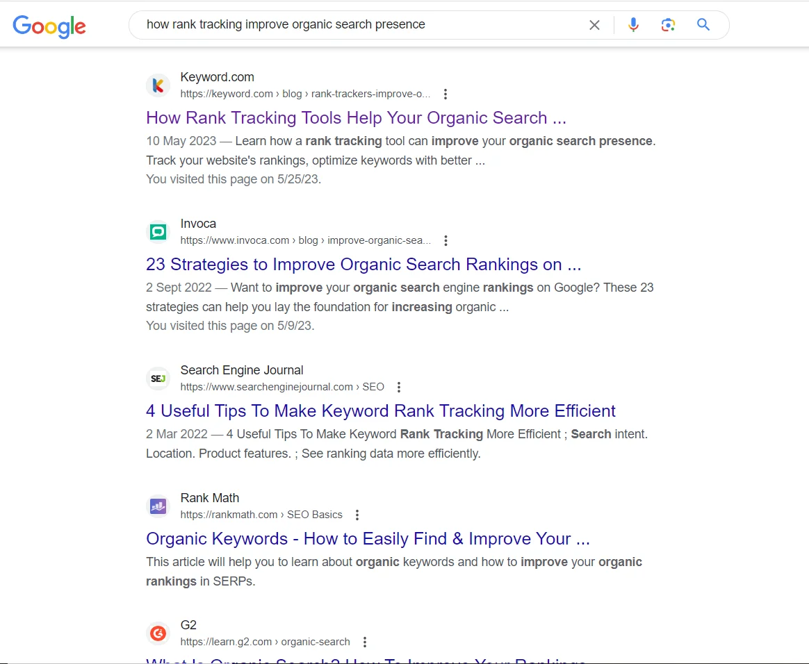 Qué es la intención de búsqueda - ejemplo