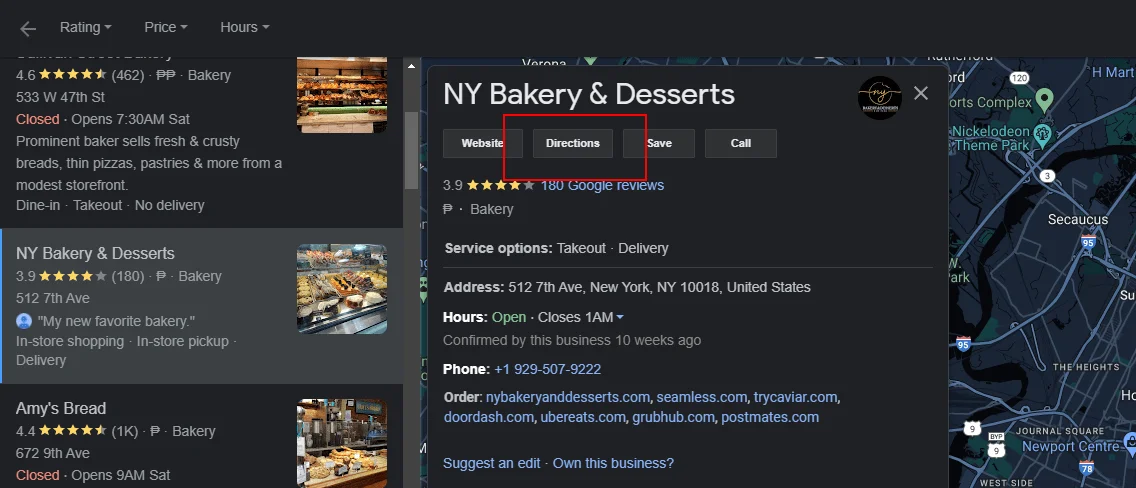 Posiciones de Google Maps - Cómo llegar