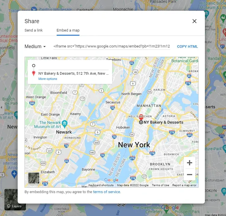 Posiciones de Google Maps - Código de integración