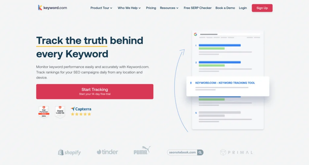 Keyword Rank Tracking Tool