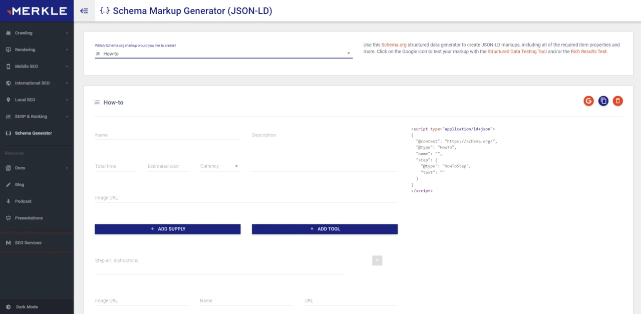 Générateur de schémas Merkle