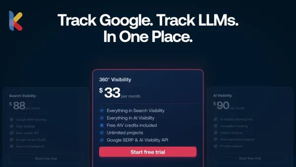 Mise à jour des tarifs Keyword.com : nous introduisons un plan tarifaire unifié pour le suivi SERP et de la visibilité IA