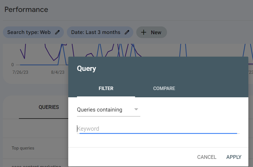 analyze your google search console data example 2