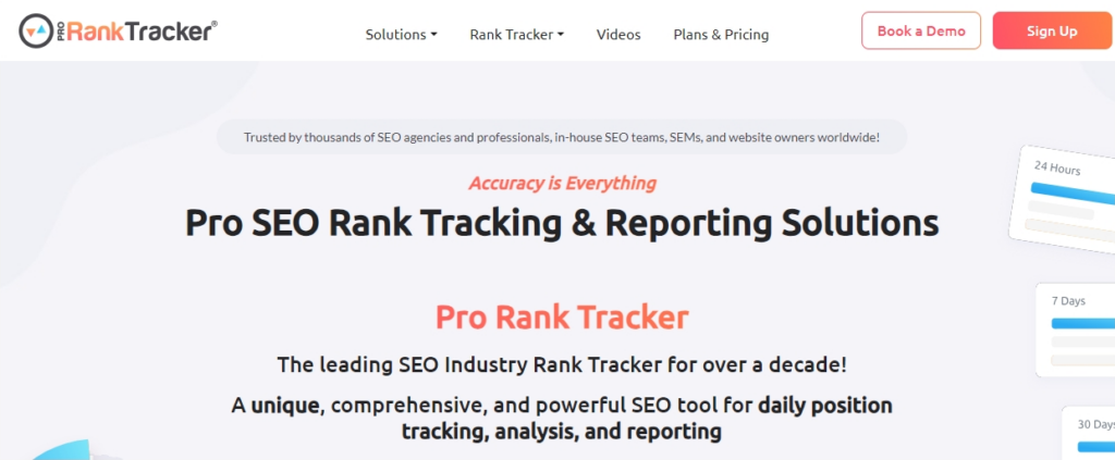 local rank trackers with white-label reporting - proranktracker