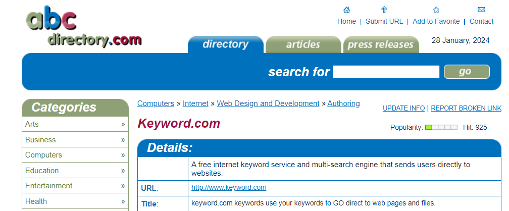 Keyword Backlinks