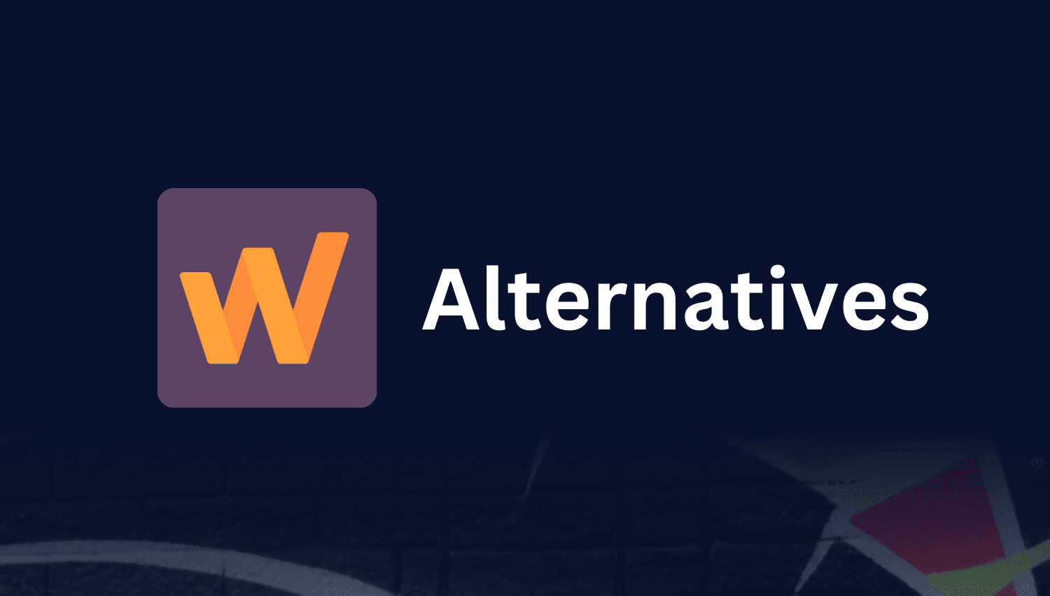 Graphic featuring the Wincher logo and the text "Alternatives" on a dark background, representing the blog post about alternative tools to Wincher.