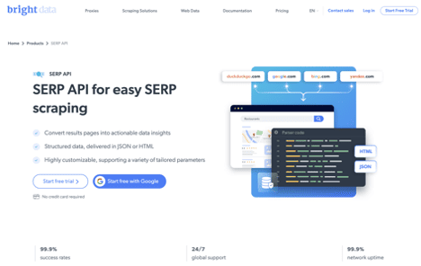 what is bright data serp api?