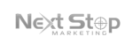 Next stop marketing logo